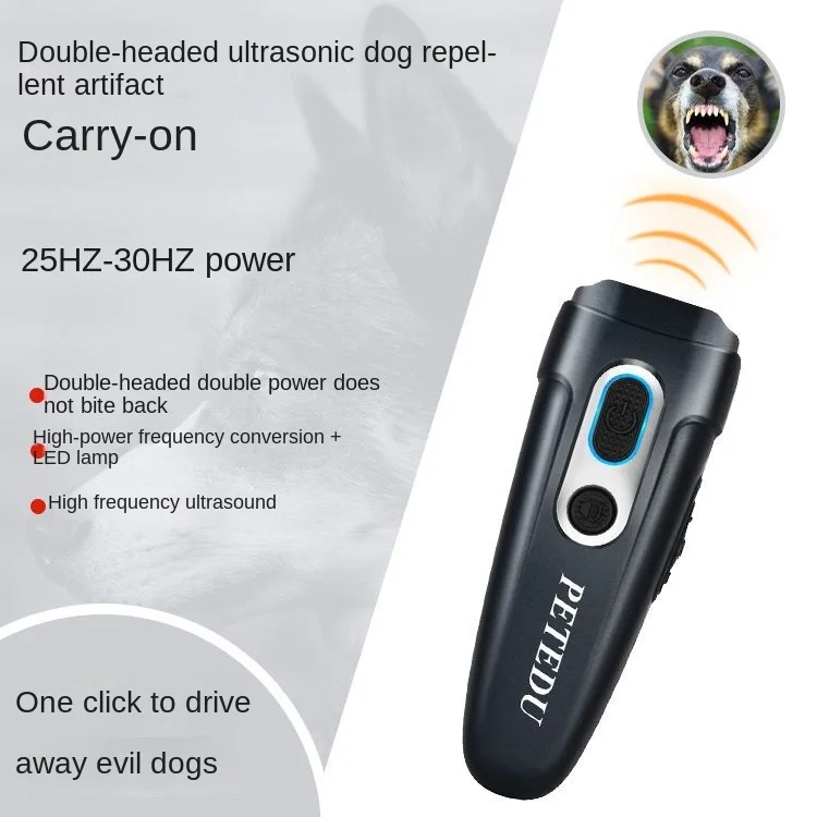 High Power Ultrasonic Portable Dog Repeller Field Anti-dog Bite Community Training USB Rechargeable accessories