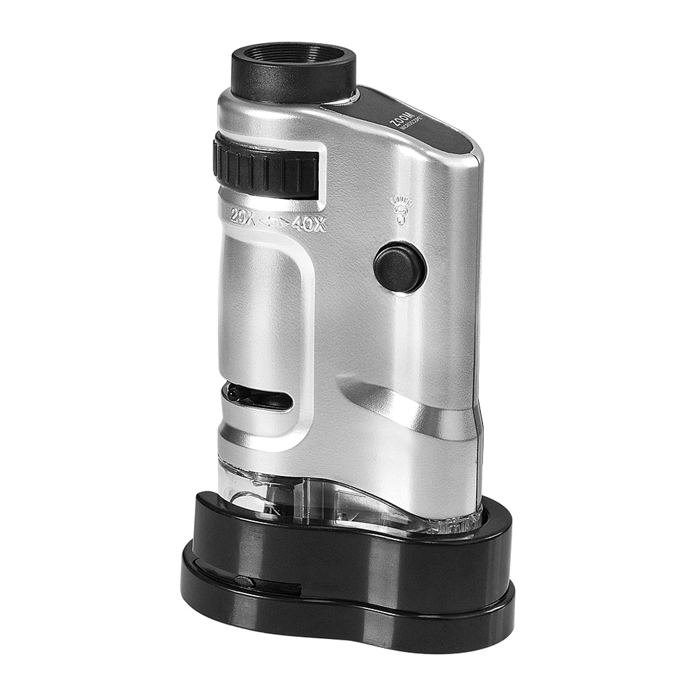 100x Mini Microscope Led Magnifier Microscope Jewelers Loupe Magnifying  Glass+pouch Usb Microscope - Microscopes - AliExpress