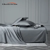 Parure de Lit en Coton Égyptien 1000TC, Ensemble de Literie avec Juste, Drap-Juste, Taies d'Oreiller, Double, Double, Queen et King 1