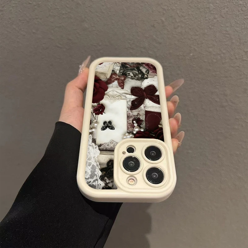 Vintage Palace Style Butterfly TPU Phone Case Cover