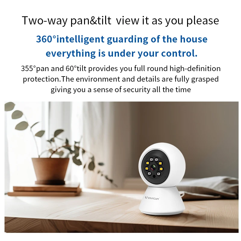 

Vstarcam C991 HD 3MP 1296P Indoor Camera Mini Size WiFi IP Camera Home Security WIFI Surveillance Color Night Vision Human Alarm