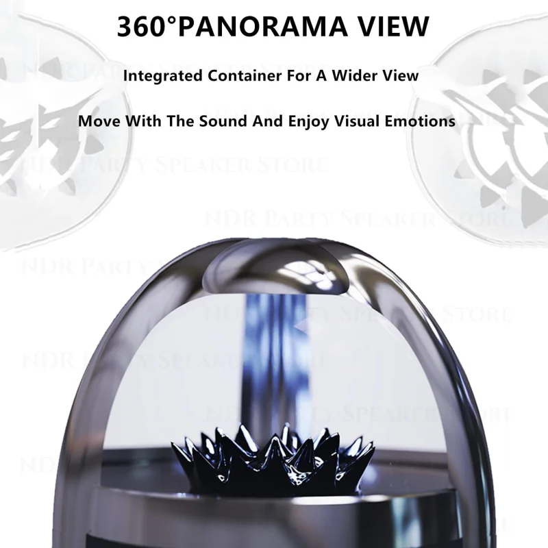Bluetooth Speaker New Venom Ferrofluid Speaker-Dancing Ferrofluid Bluetooth 5.0 Wireless Speaker with 4-Color Adjustable Light Desktop Subwoofer