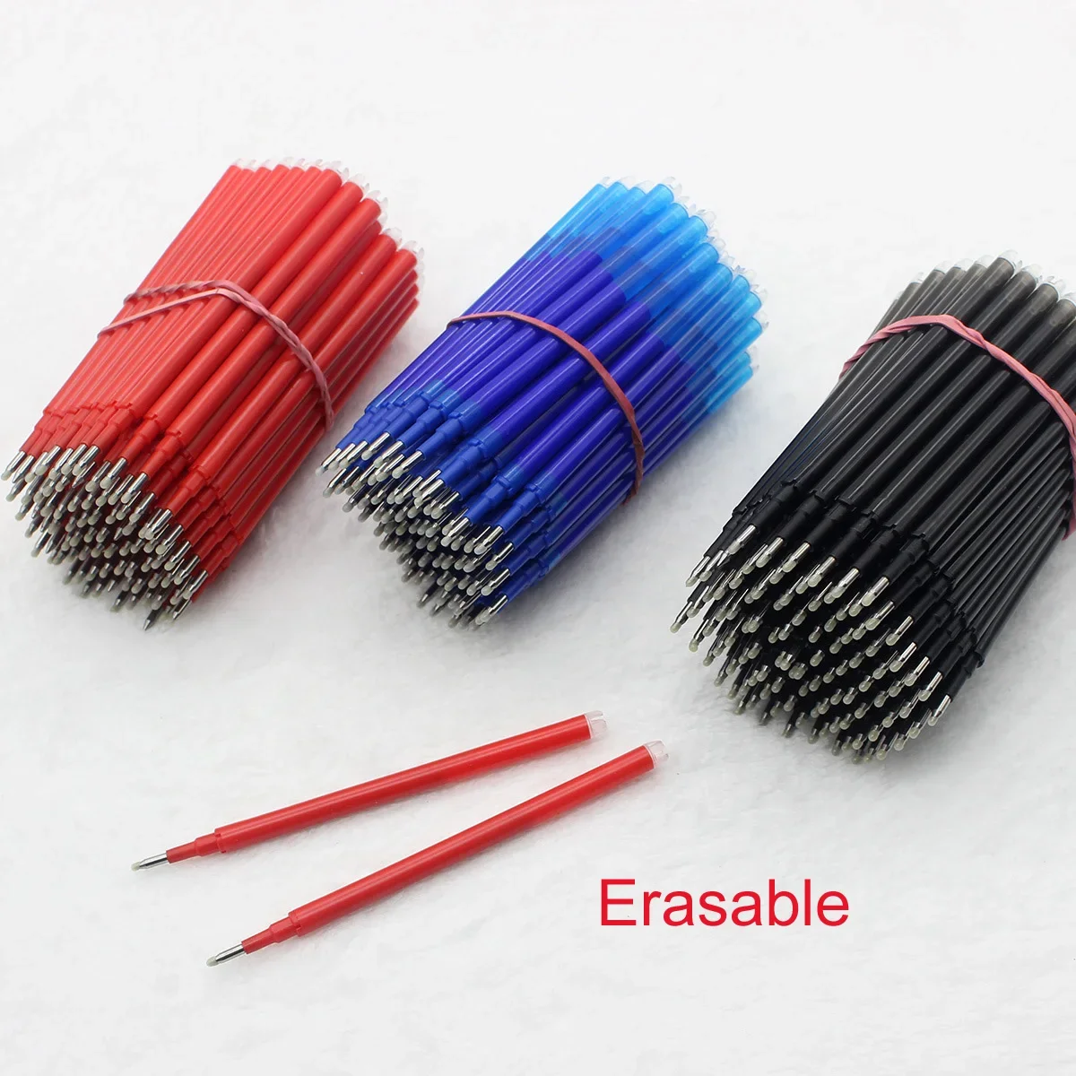 지울 수 있는 펜 리필 0.7mm /0.5mm, 블루 블랙 8 색 잉크 지울 수있는 펜 리필 막대, 쓰기 학교 사무용품 문구