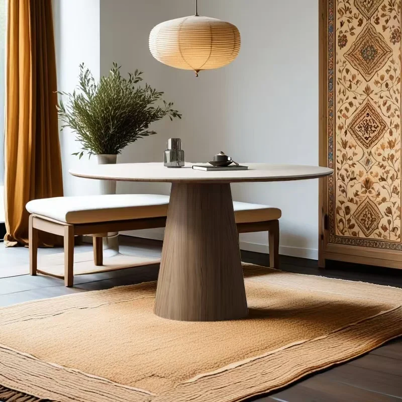 Nordic Solid Wood Side Table Coffee Table Minimalist Mushroom Table Creative Lounge Hotel Apartment Small Round