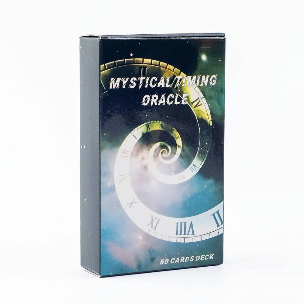 Mystical Timing Oracle 60Cards 10.3*6Cm Time Frame Twin Flame Tarot Deck Cosmic