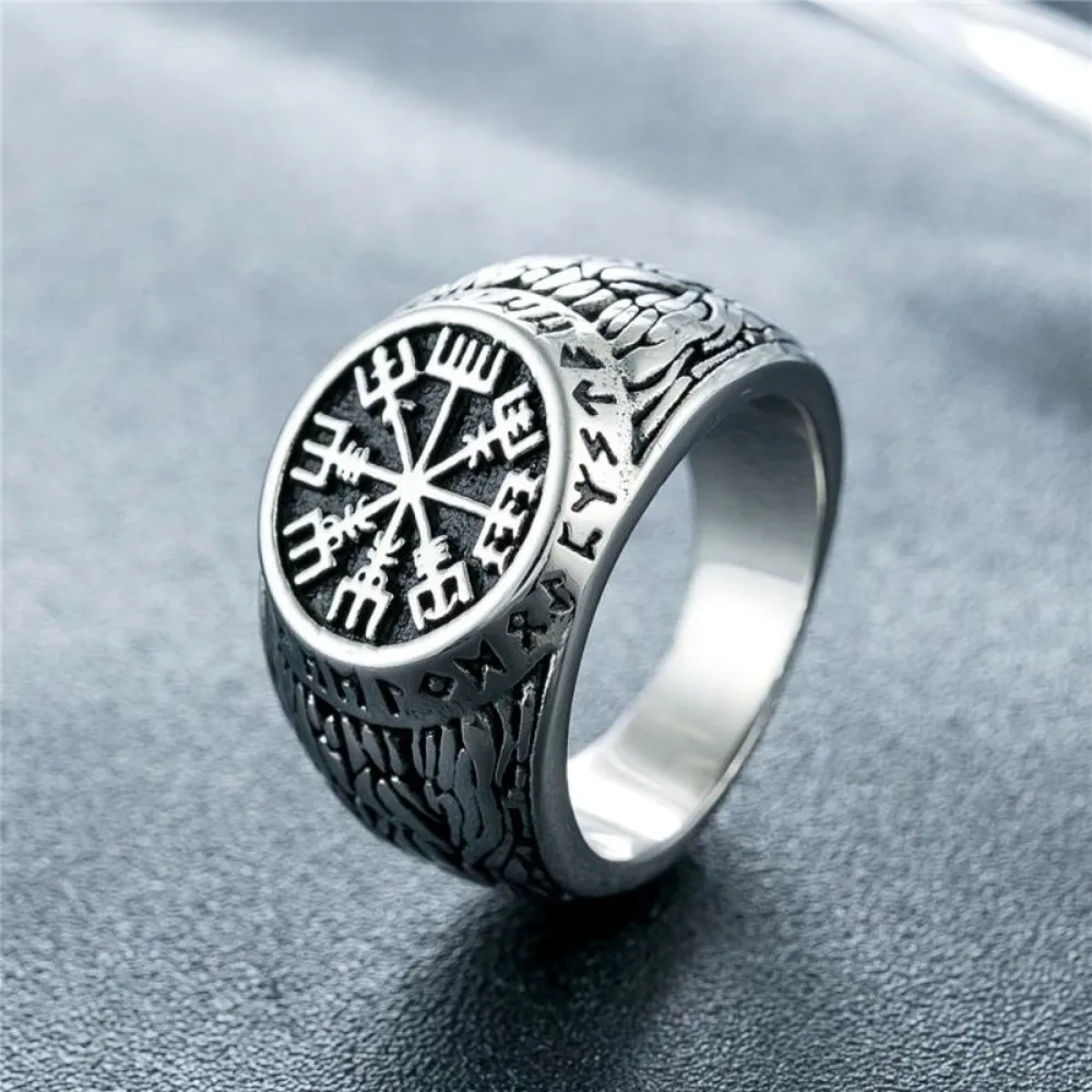 Viking Rune Stamp Scandinavian Ring Men's Domineering Punk Nordic Amulet Jewelry Accessories ring set,gold color rings,stainless steel ring,tibetan silver rings,signet ring,finger watch ring,finger ring,gold color ring,chain ring,half face ring,amethyst zirconia ring,silver ring,opening ring,fidget spinner ring,sparkling heart ring,tungsten ring,adjustable rings,zircon crystal ring,wedding rings,moissanite diamond ring,color change ring,wedding ring,ceramic ring,animal ring