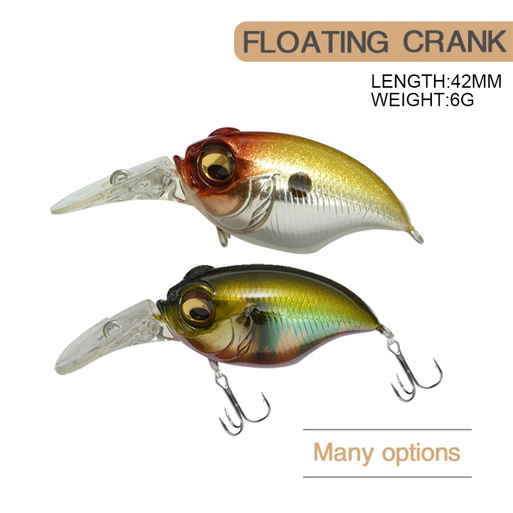 4.2cm 6g Fishing Lure Micro Crankbait Wobbler Floating Long Lip Jerkbait  Swimbait Artificial Hard Bait Stream Bass Bait Decoy