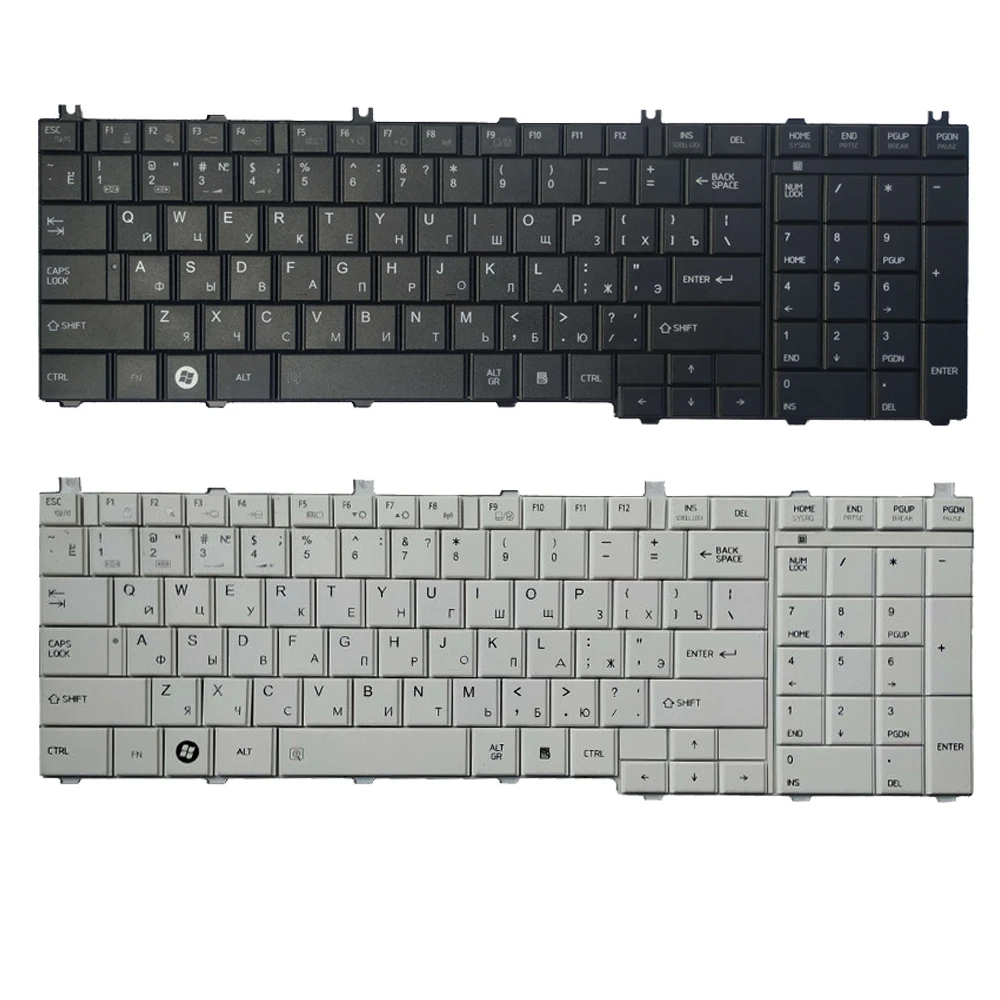 Teclado Preto Russo para Toshiba Satellite Teclado ru L655 L655d C650 C655 C655d C660 C660d C650d L650 C670 L650d L755 Novo
