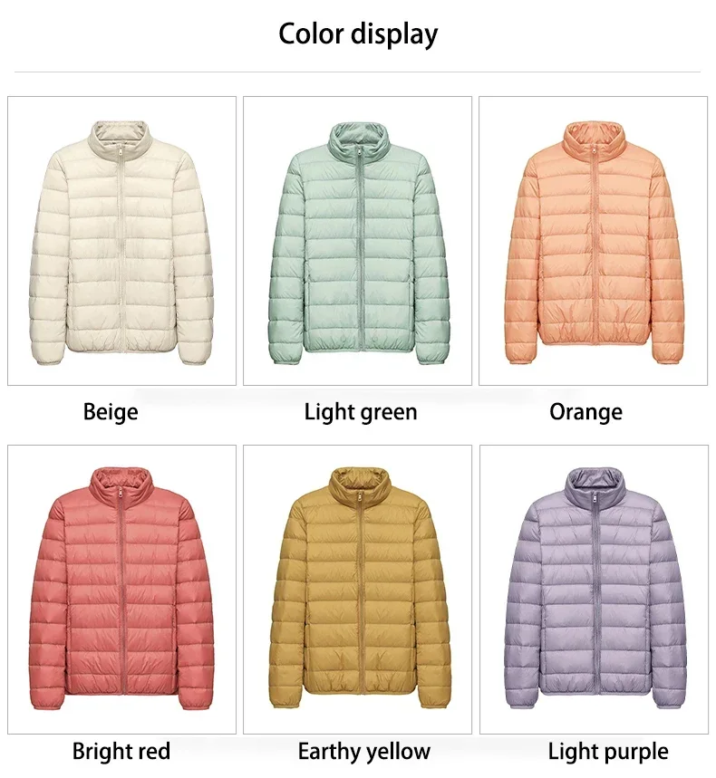 Winter Fluffy Women's Portable Down Jacket  Outdoor Windproof and Versatile Jacket Casual Women's Slim Fit Warm Jacket