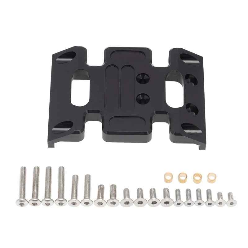 

Metal Gearbox Mount Transmission Holder Chassis Center Skid Plate For Axial SCX10 90027 90028 1/10 RC Crawler
