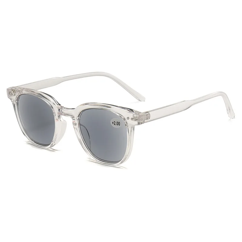 Unisex Classic Frame Outdoor Reading Sunglasses with Presbyopia Adjustment