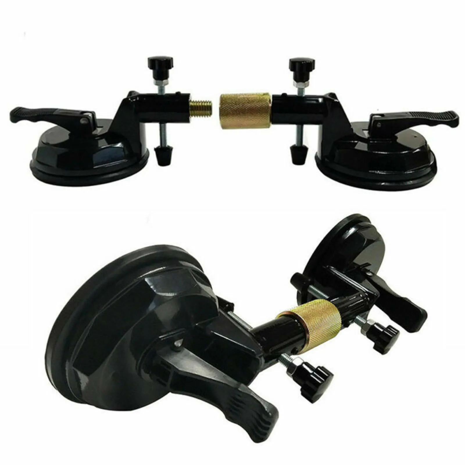 Adjustable Suction Cup Stone Seam Setter Dual Hand Cup With Ratchet Designed To Pull Two Flat Surfaces Or Seams Together suction cup stone setter