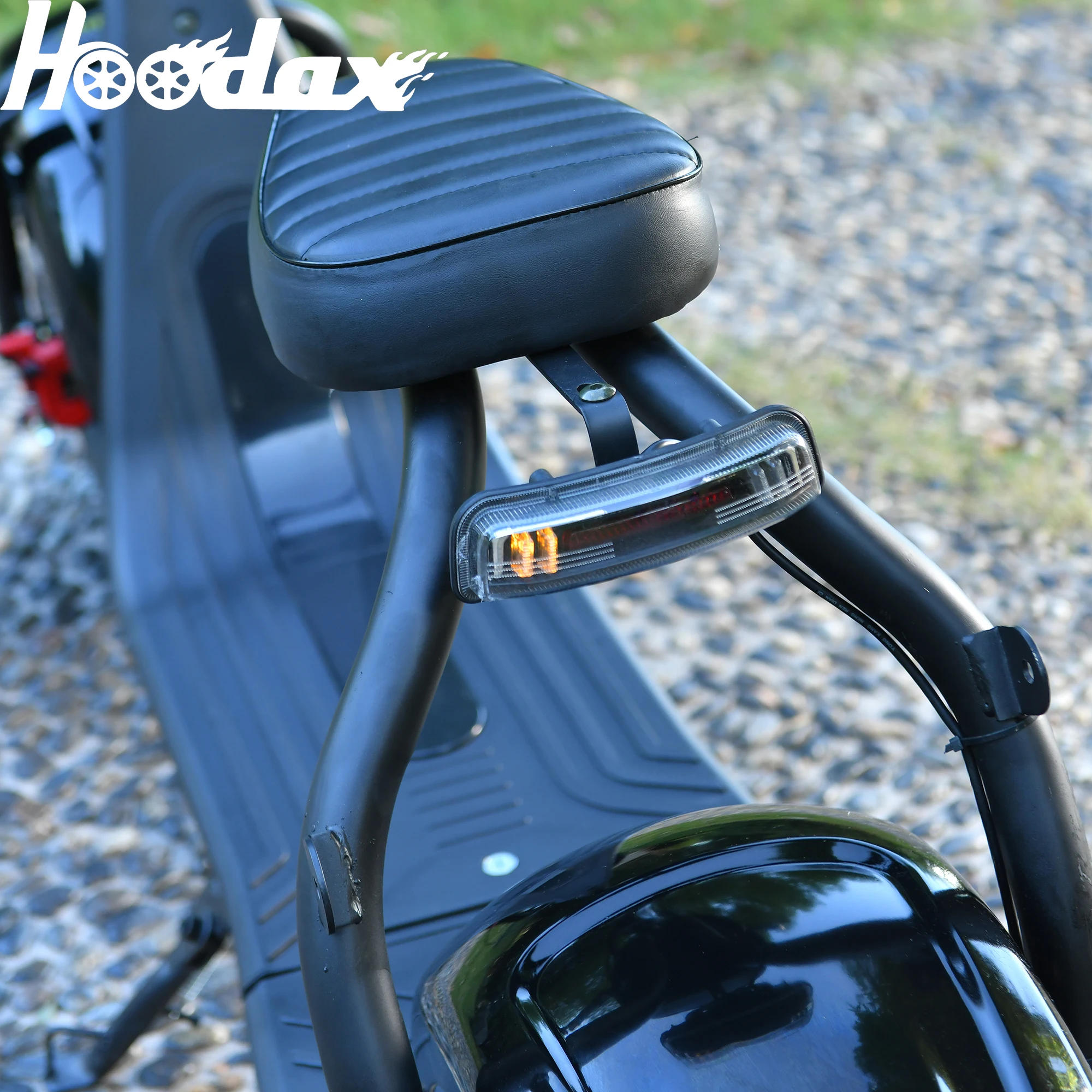 Hoodax Adults Citycoco Electric Scooter 2000W Motor 60V12AH Removable Lithium Battery Max Speed 45KM/H 18Inch Fat Tire E Scooter