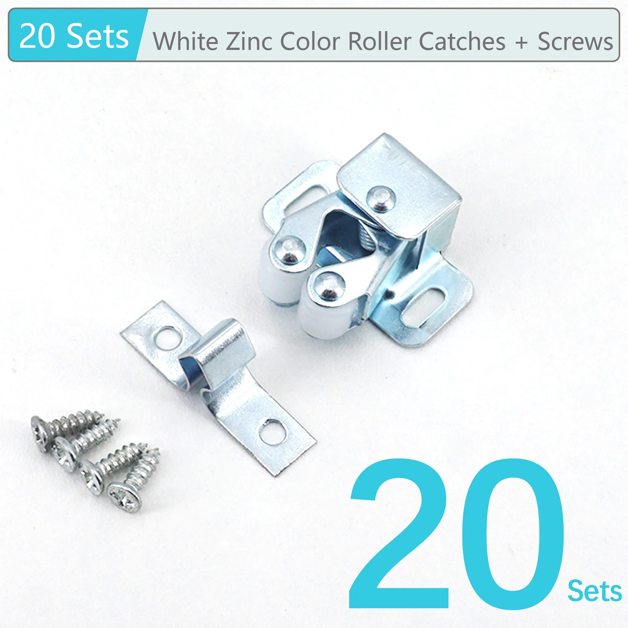 20 Sets White Zinc