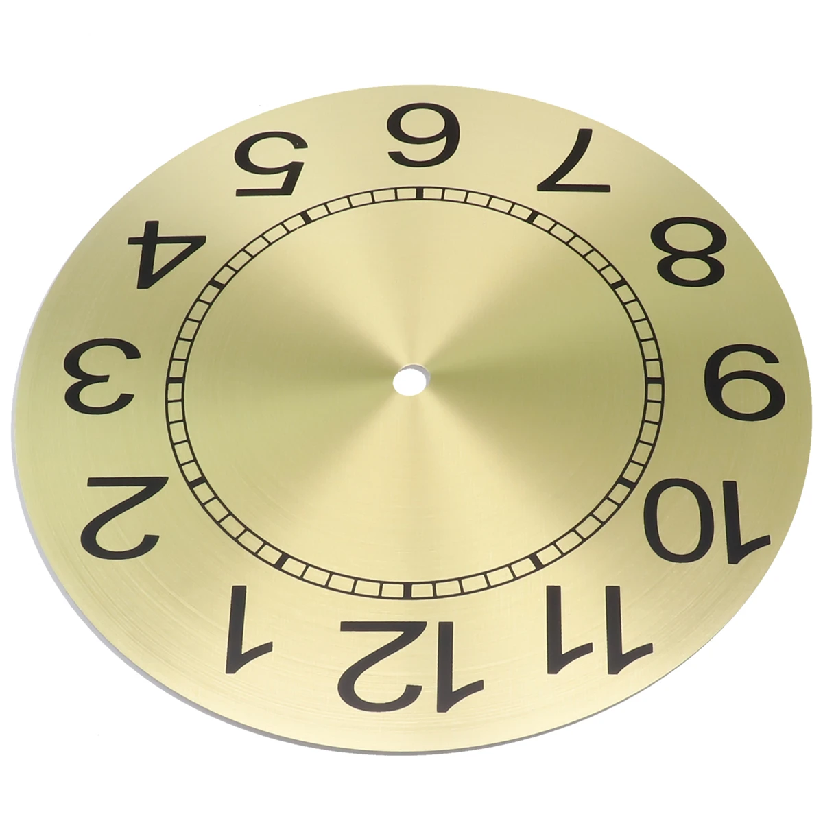 Replacement Clock Dial 9.5 Inch Clock Face DIY Quartz Wall Clock Advanced Appearance Aluminum Plate Clear Numerals 2