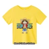 New Summer Short Sleeve Anime One Pieces Printed T-shirt  Children Summer Cool Streetwear Cool Boy Girl Kids Tops 3