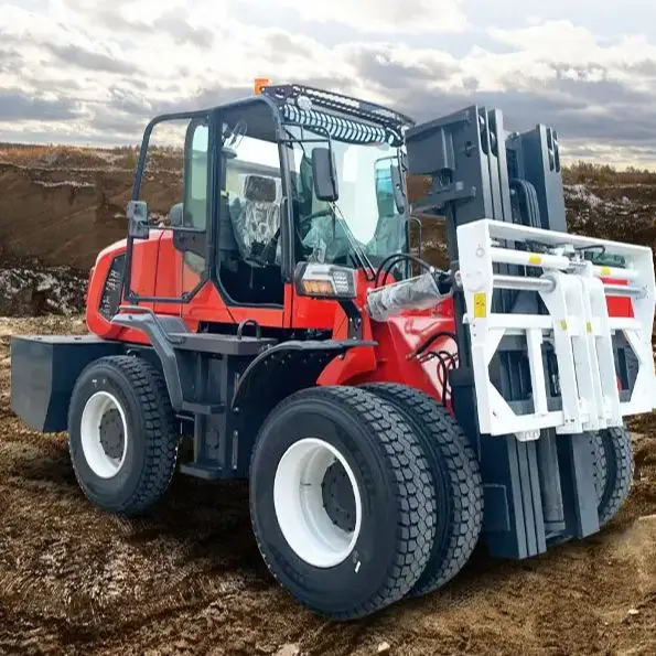 High Quality 3ton Off Road Forklift Truck 4x4 All Four 4 Wheel Drive All Rough Terrain Off-road Forklift For Sale