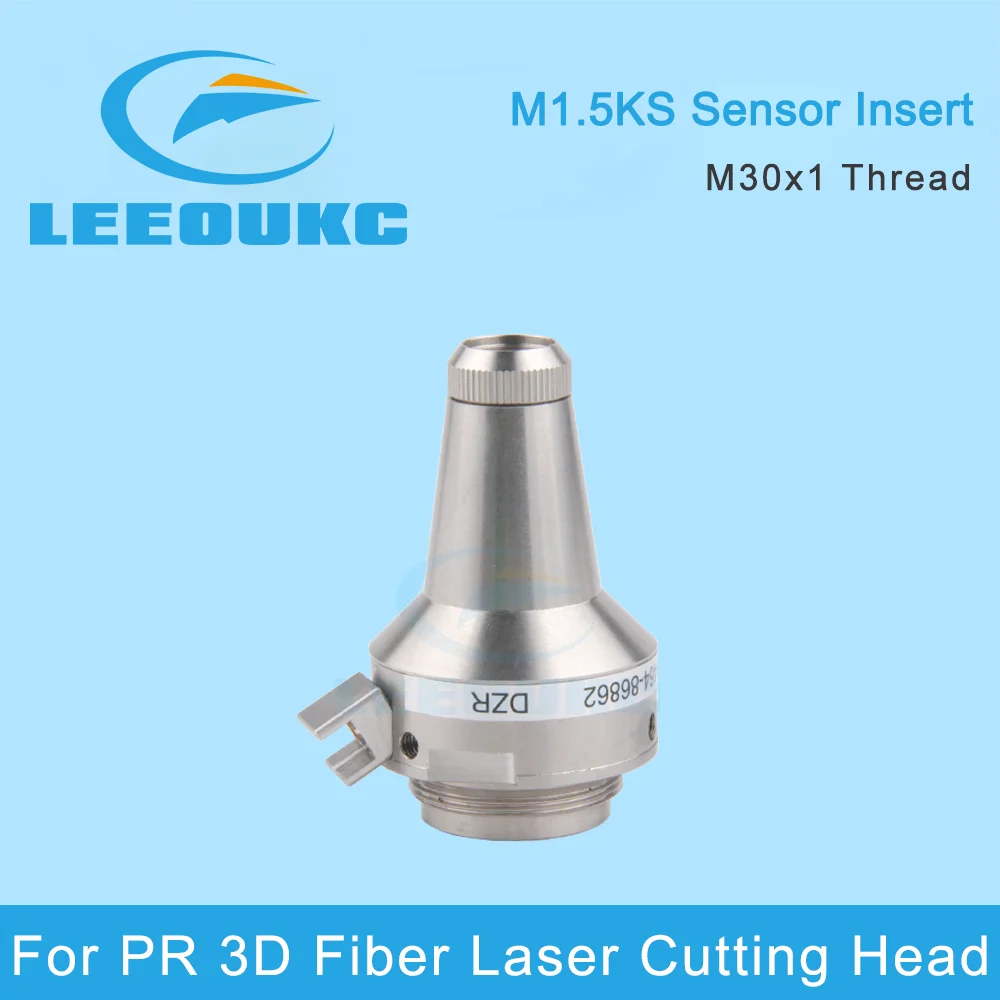 LEEOUKC Fiber Laser Nozzle Connector TRA SE M1.5 KS Sensor Insert Reference P0491-110-00001 For PR 3D Laser Cutting Head