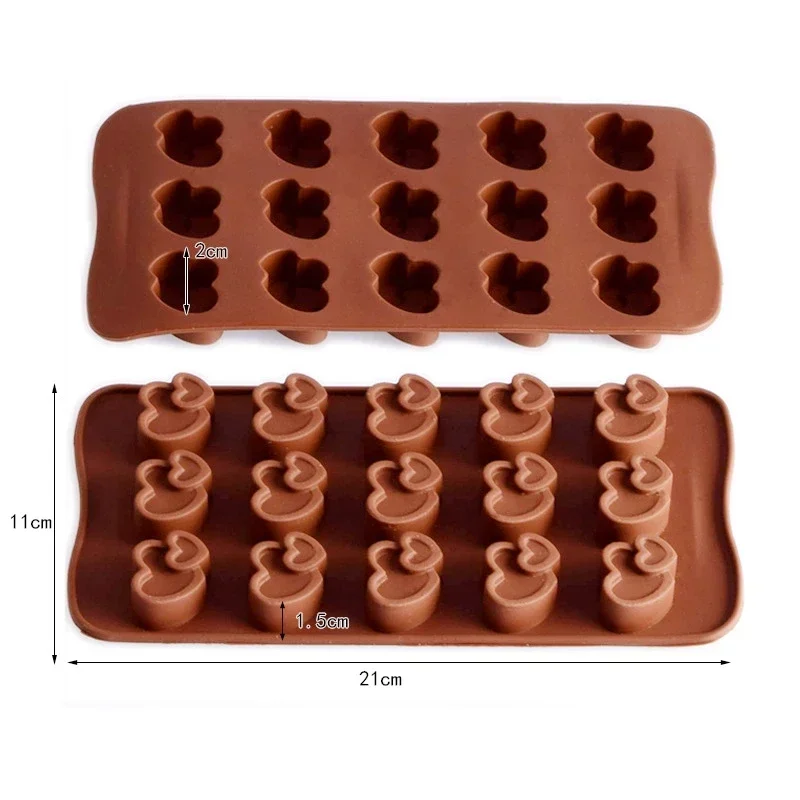 Mini Hearts Shape Silicone Mold Chocolate Molds Not Stick Wedding Candy Fondant Baking Mold Pastry Cookies Cake Mould Bakeware