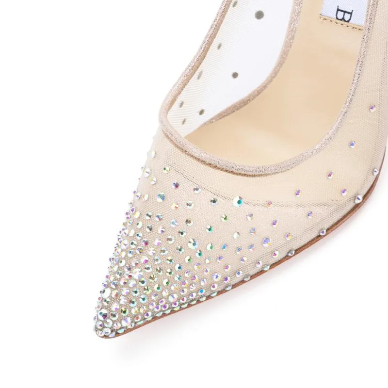 New Arrival Hot Sale Sexy Wholesale Cusp Perfect Beautiful Fashion Handmade Elegant Rhinestones White Wedding Shoe For The Bride