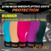Rubber chalk free weight Lifting Grips Heavy Duty Straps Alternative Power Lifting Hooks for Deadlift Wrist Support Calleras 1