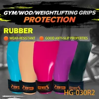 Rubber chalk free weight Lifting Grips Heavy Duty Straps Alternative Power Lifting Hooks for Deadlift Wrist Support Calleras 1