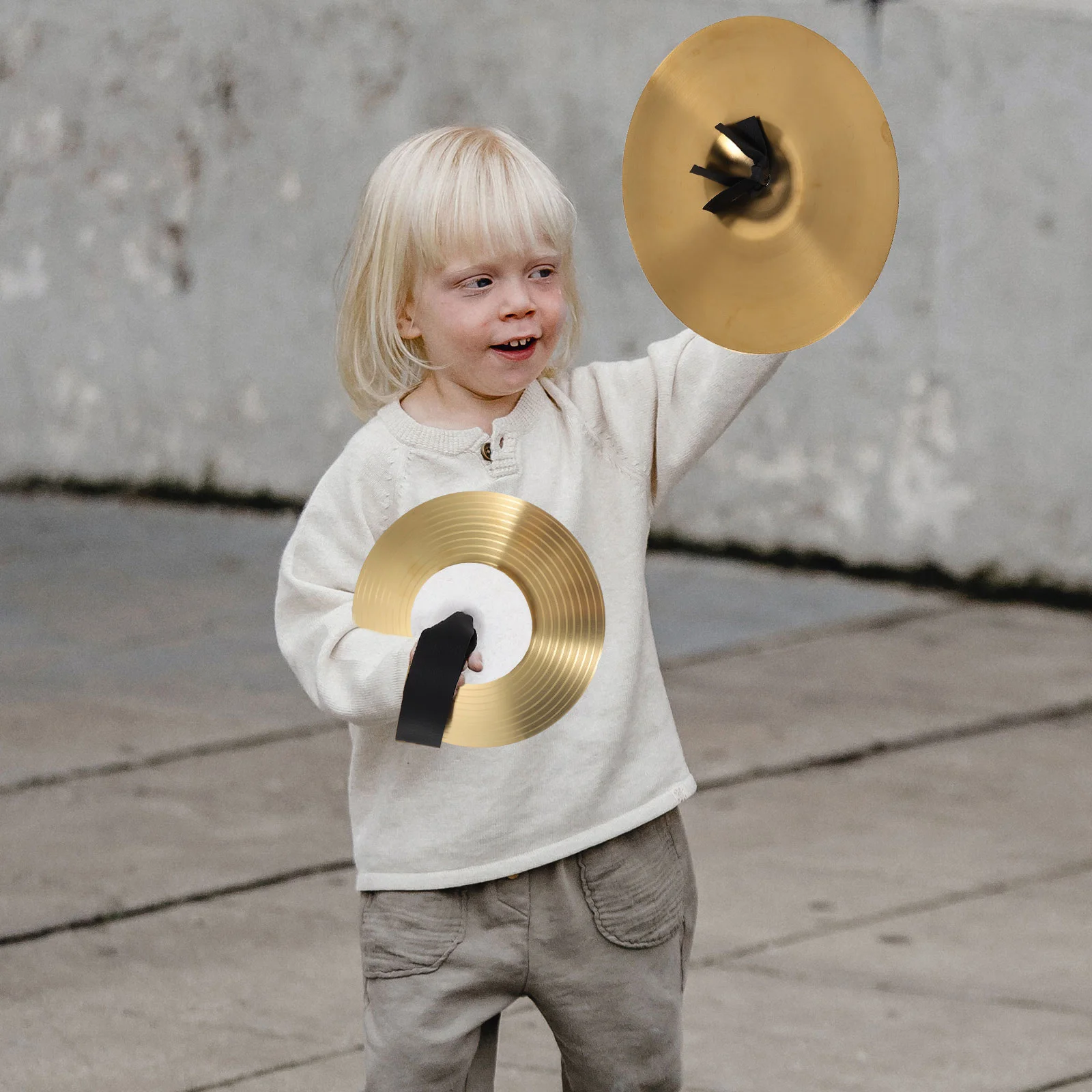 Mini Metal Cymbals 8 Inch Material Excellent Sound Small Hand Cymbals for School Bands Kids Instruments Portable