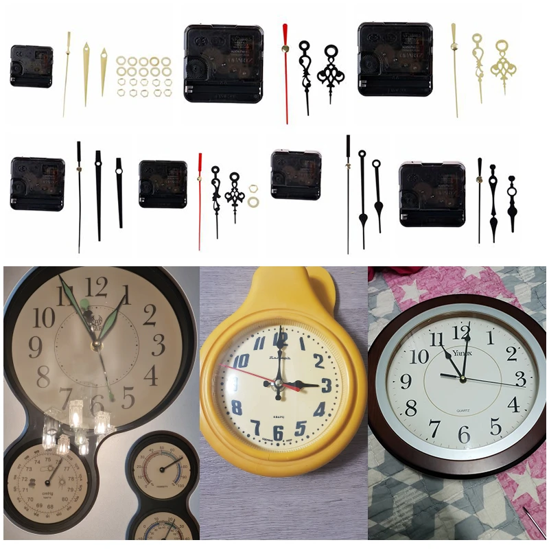 1Set Quartz Clock repair Movement +Hands For DIY Silent Large Wall