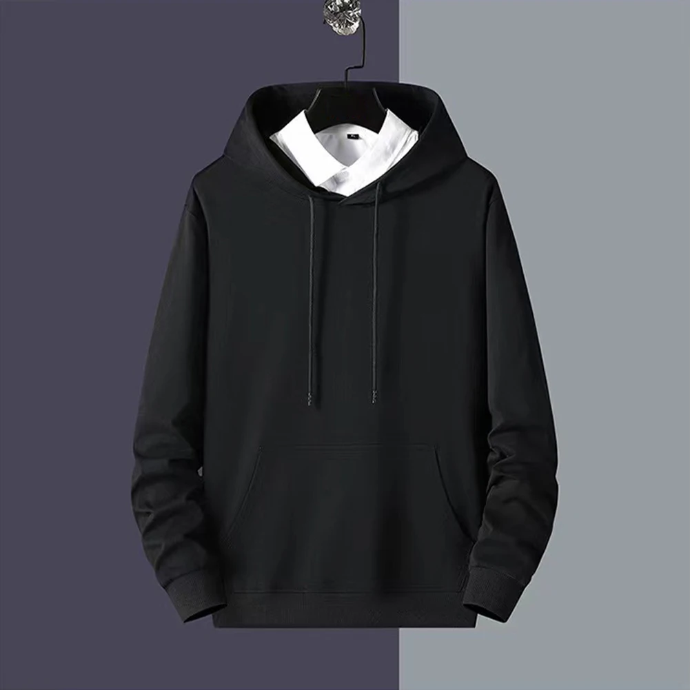 

Mens Hoodies Mens Tops Autumn Sweatshirts Daily Hooded Hoodies Jumper Long Sleeve Plain Polyester Comfy Fashion
