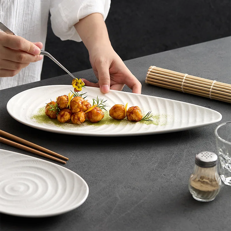 Abnormity senior sense irregular tableware creative home network red restaurant dinner plate hotel cooking plate