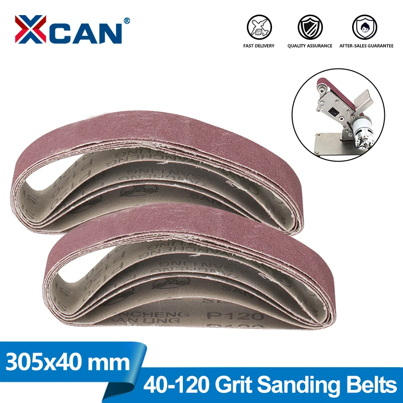 Xcan 5pcs Schleif bänder 305x40mm Schleifen Schleif blechs chl eifer Winkels chl eifer Schleifpapier Schleif band Werkzeug maschine für Holz Metall