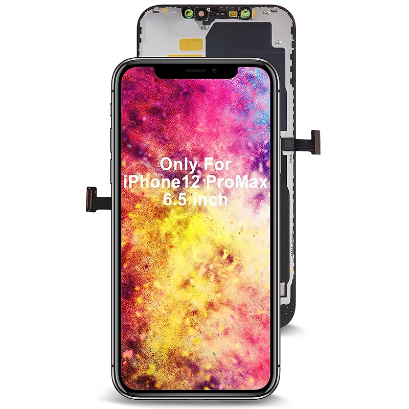 

100% протестированный сенсорный ЖК-дисплей для Iphone 12 Pro Max OLED A2342 A2410 A2412 A2411, сменный сенсорный ЖК-дисплей с цифровым преобразователем в сборе