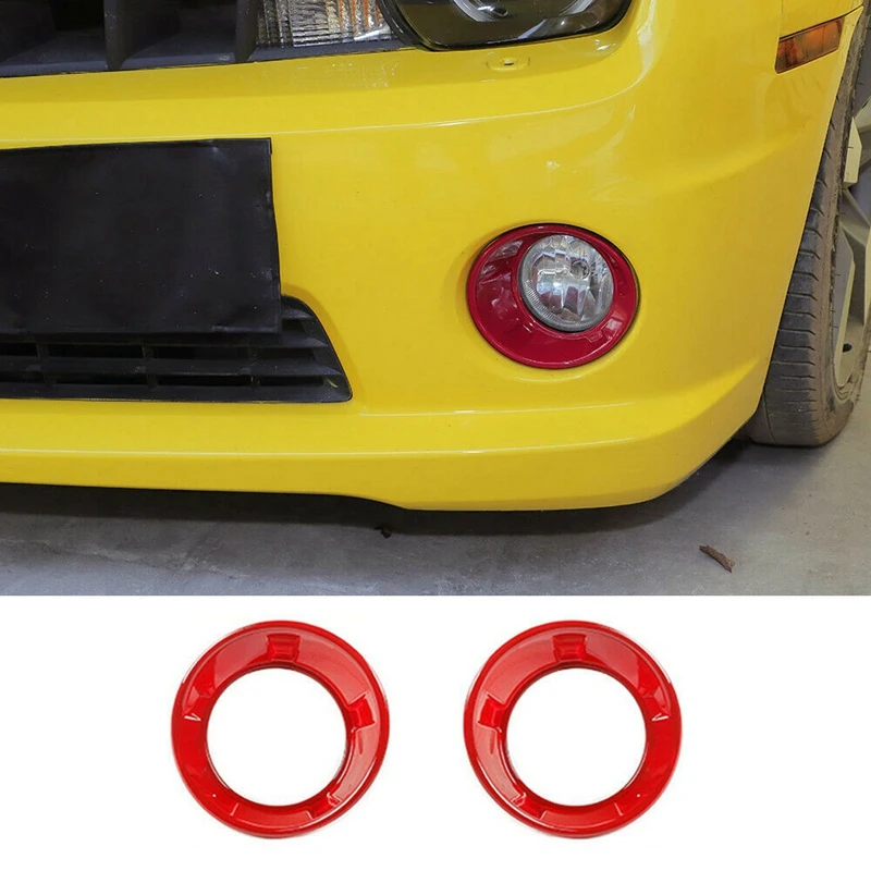 

Красная ABS передняя противотуманная лампа, декоративная отделка для Chevrolet Camaro 2010-2015