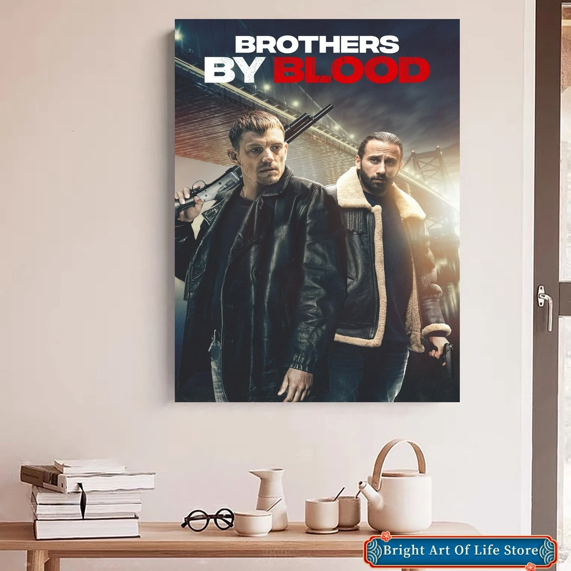 Brothers by Blood (2021) póster de película, cubierta artística, Impresión de fotos de estrellas
