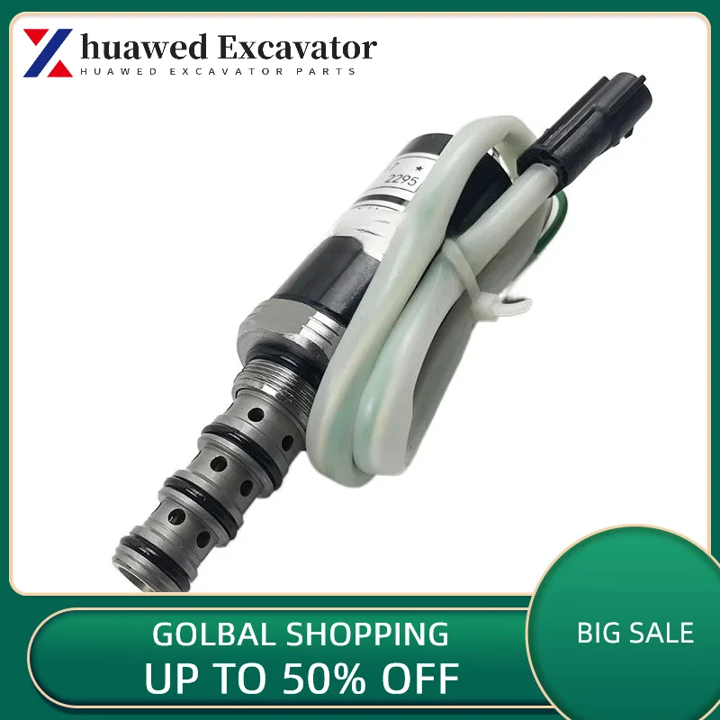 Kobelco 파일럿 안전 잠금 장치, 여행용 유압 펌프, 회전 비례 전자기 밸브 굴삭기, Sk200, 250, 330/350-6e-8