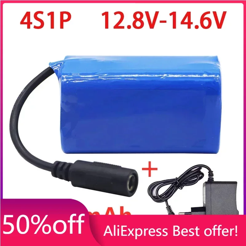 

12.8 V 12800 mAh 18650 Li-lon Battery bike lights Head lamp special battery pack DC 5.5MM