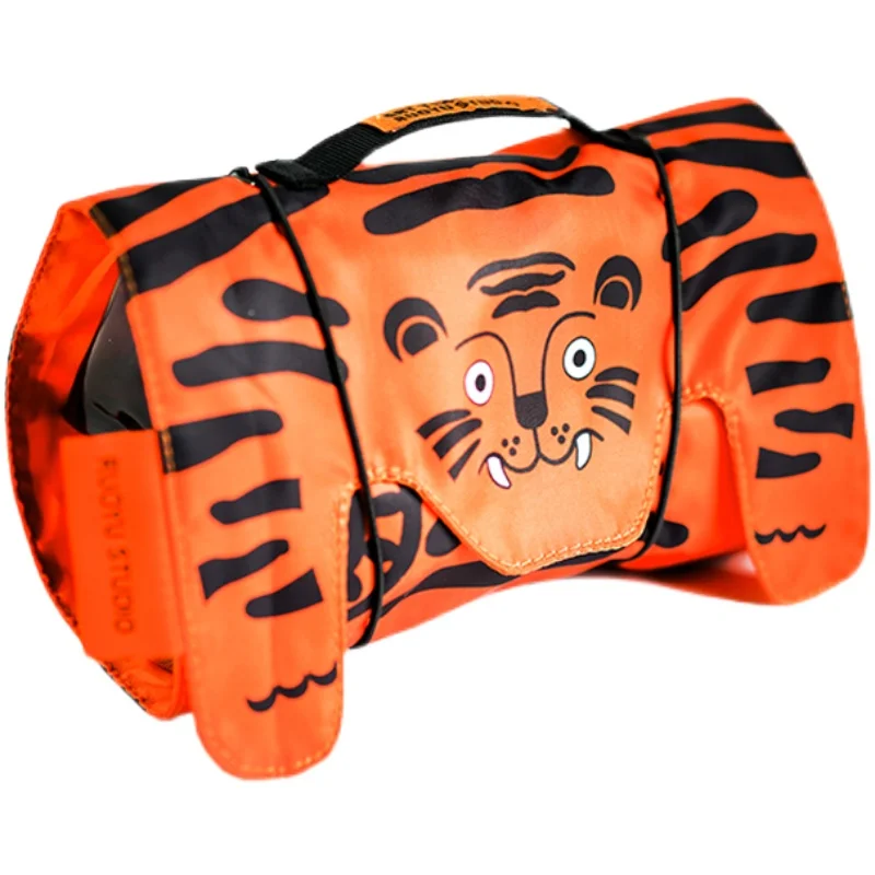 Cute Tiger Portable Large Capacity Four-in-One Detachable Travel Wash Cosmetics Bag Boxes Buggy Bag