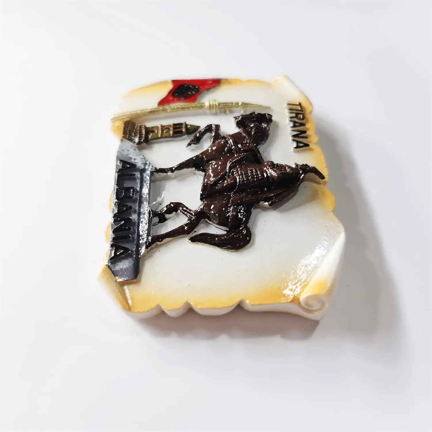 Tirana Albania 3D Fridge Magnet Souvenir Gift,Resin Handmade Tirana Refrigerator Magnet Home Decoration Collection