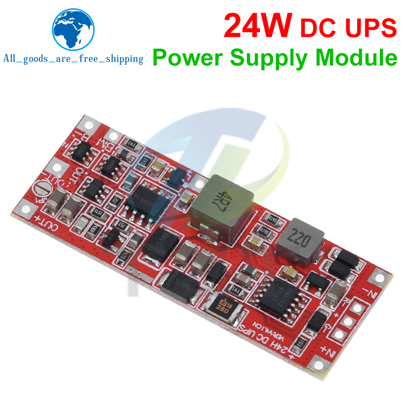 TZT DC 12V/15V 24W 1A UPS Power Supply Module Uninterruptible Power Control Board 2S V4.0CN Charging Step Up Protection Module