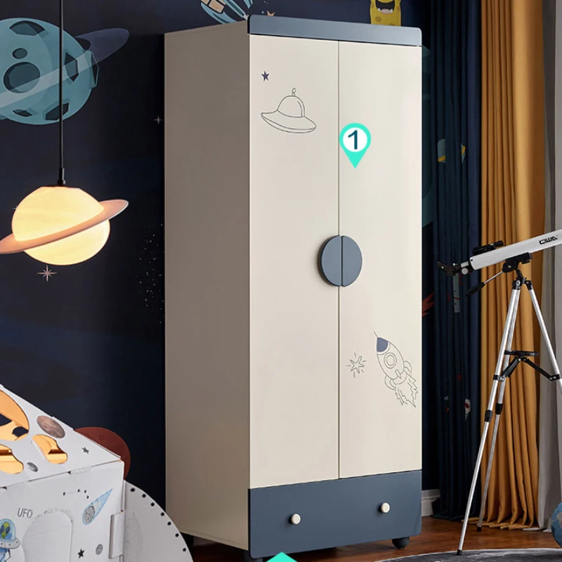 Shelves Children's Wardrobes Cabinet Bedroom Dressers Mobile Storage Organizer Hangers Penderie Enfant Modern Furniture CY50CW