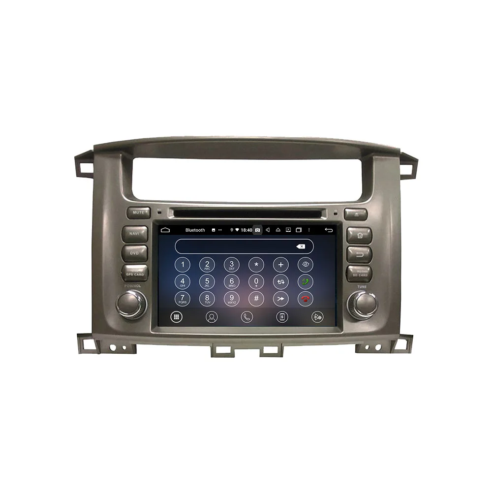 8+128G Android Auto For Toyota Land Cruiser 100 1998-2007 Car Radio Multimedia Player GPS Navigation Stereo Head Unit