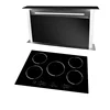 90CM Built in Lifting Range Hood Energy Saving Super Quiet Island Kitchen Cooker Hood Downdraft Black Stylish 2