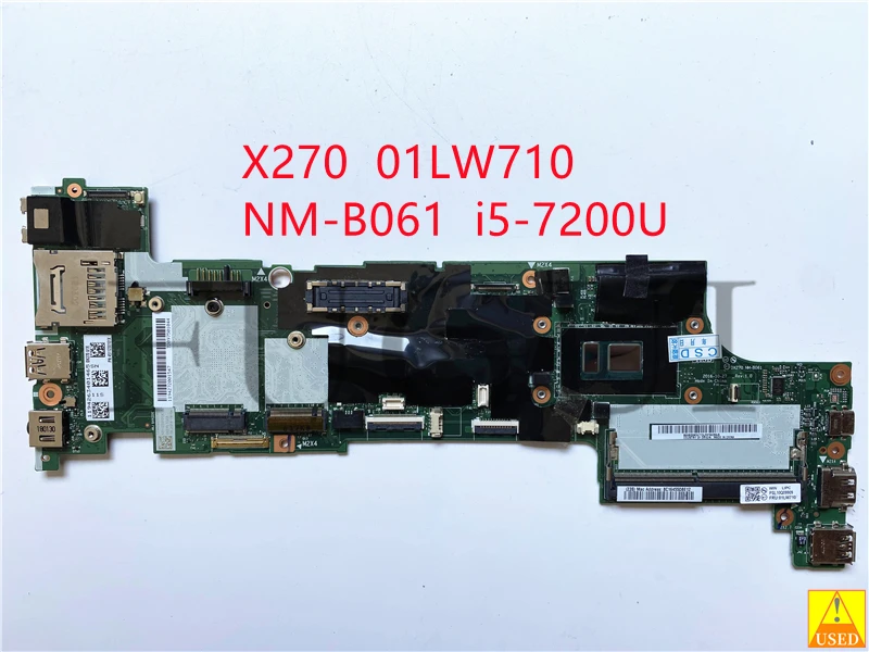 

Б/у материнская плата для ноутбука Φ 01LW710 для lenovo X270 с фотопроцессором, полностью протестированная, 100% работа