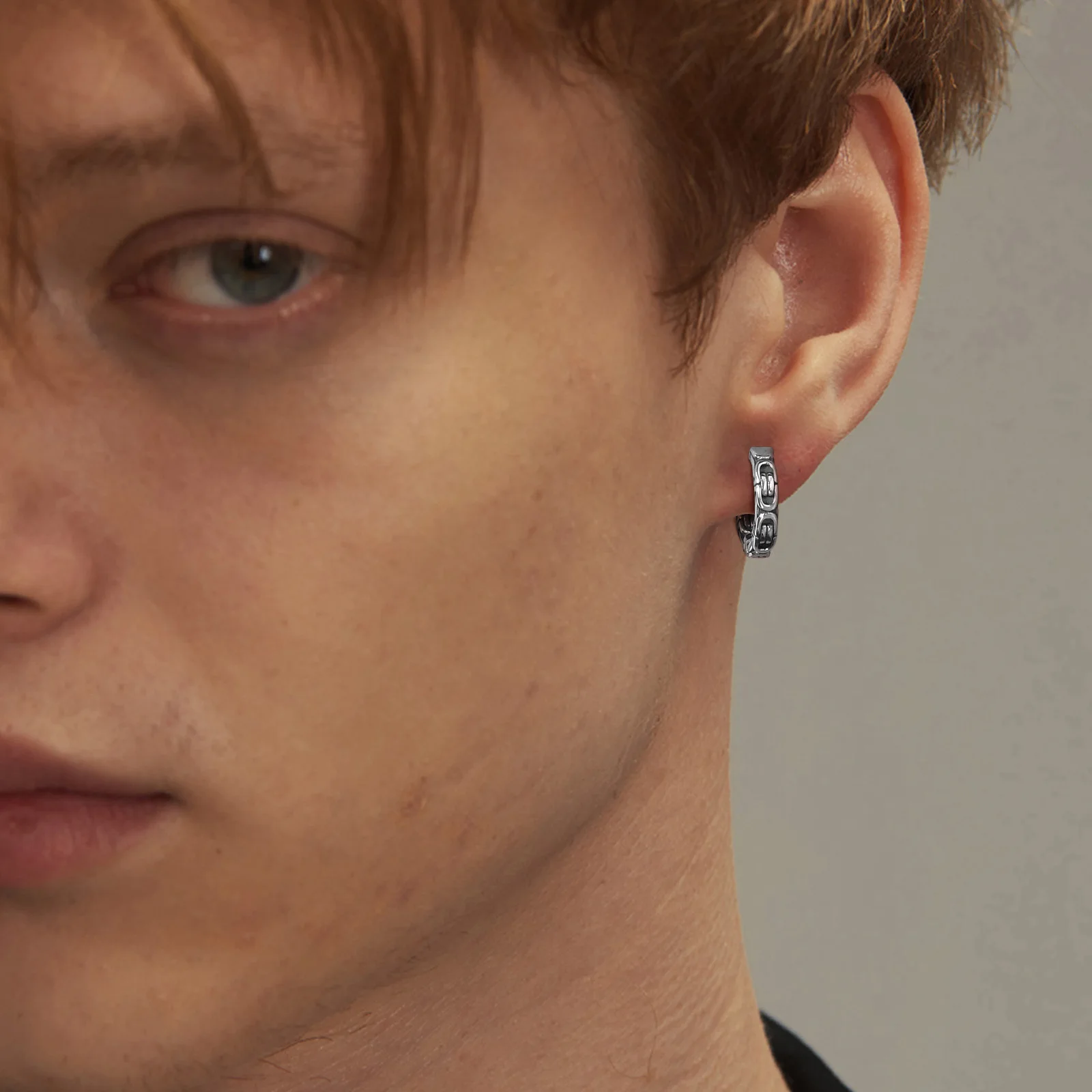 Vnox Cool Fashion Byzantine Chain Earrings For Men Jewelry