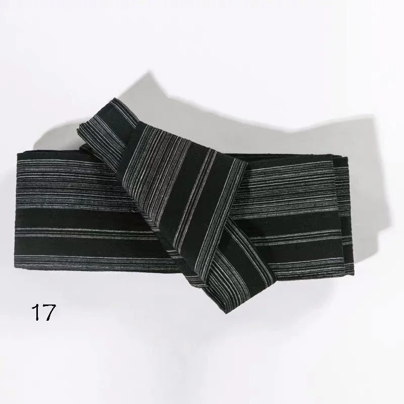 Japanese Traditional Samurai Kimono For Men Yukata Bathing Robe Hekoobi Loose Style Sauna Wear Homewear Belt Long Gown Cotton Japanese Kimono