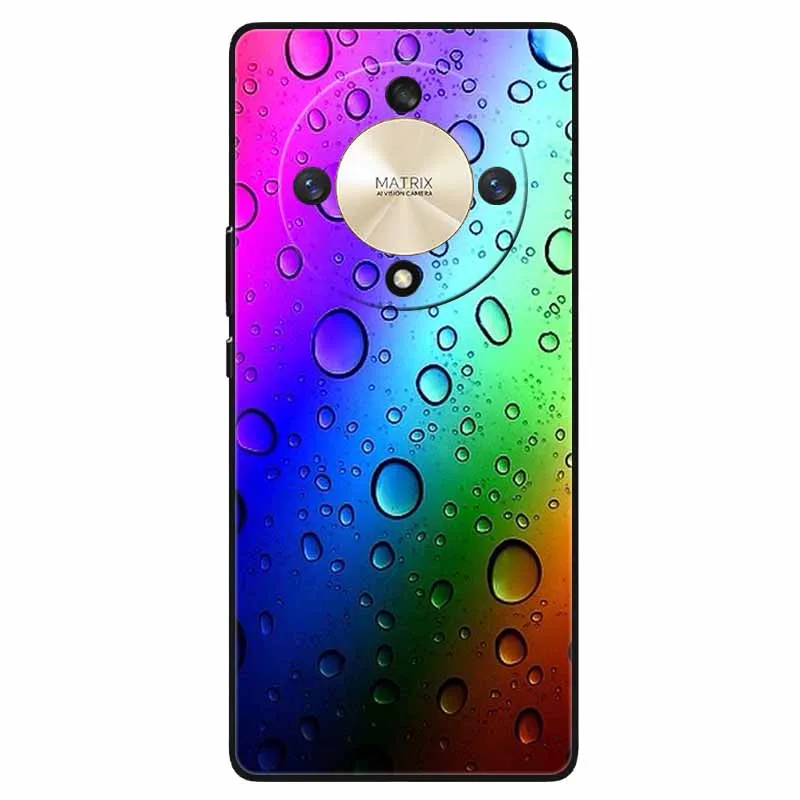 Sleek Black TPU Silicone Bumper Case - Soft Shell Marble Design