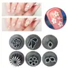 6pcs New Nail Art Stamp Pen Set Nail Art Pen Set Stamping Plate Nail Diy Nail Doodle With Petal Embellished Seal Pen 1