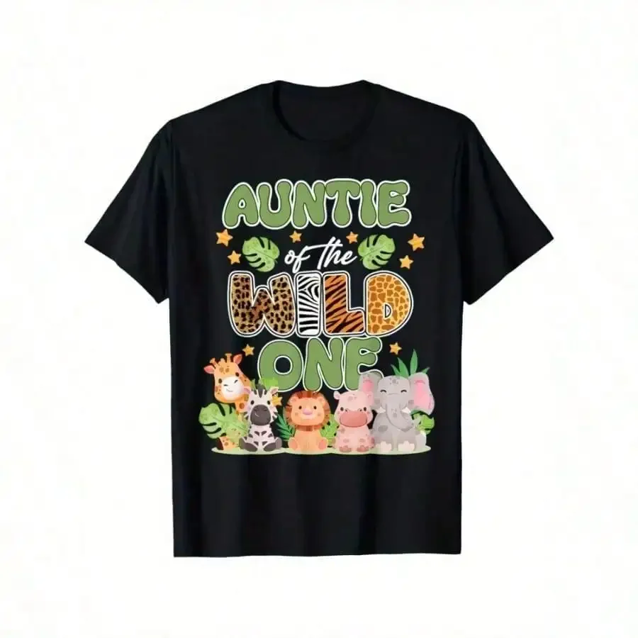 Family Matching T Shirt Fun Animal Print Design