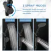 High pressure handheld shower head, adjustable bar - 8 "rain shower head and 10 mode shower head 6