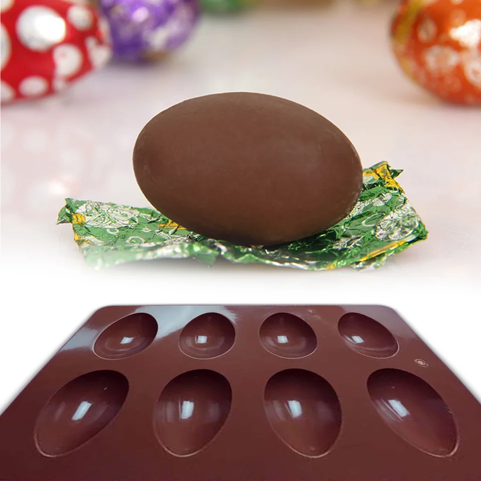 Stampo Per Uova Di Pasqua In Silicone - 3 Pezzi Antiaderenti, Per Cioccolato E Sapone | Fai Da Te Festivo